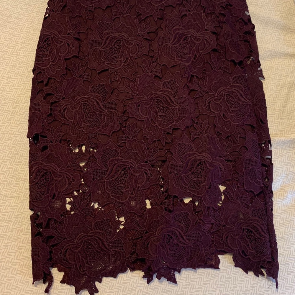 Beautiful purple lace skirt